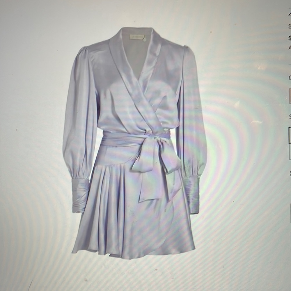 Zimmerman silk wrap mini dress 0p (0-2)